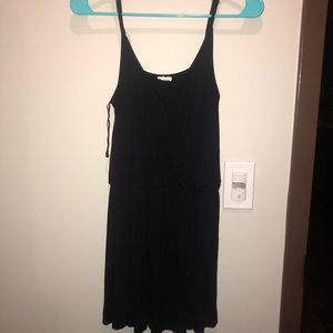 black spaghetti strap romper